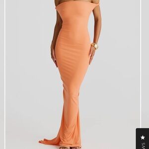 Melani the Label- Maia dress in Papaya